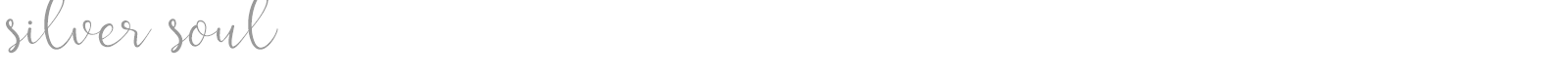 Silver Soul font preview